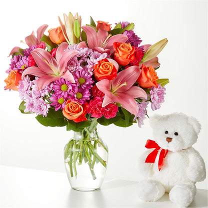 One and Only Bouquet and Bear Bundle –  Blossom Street Florist, Lauderhill FL