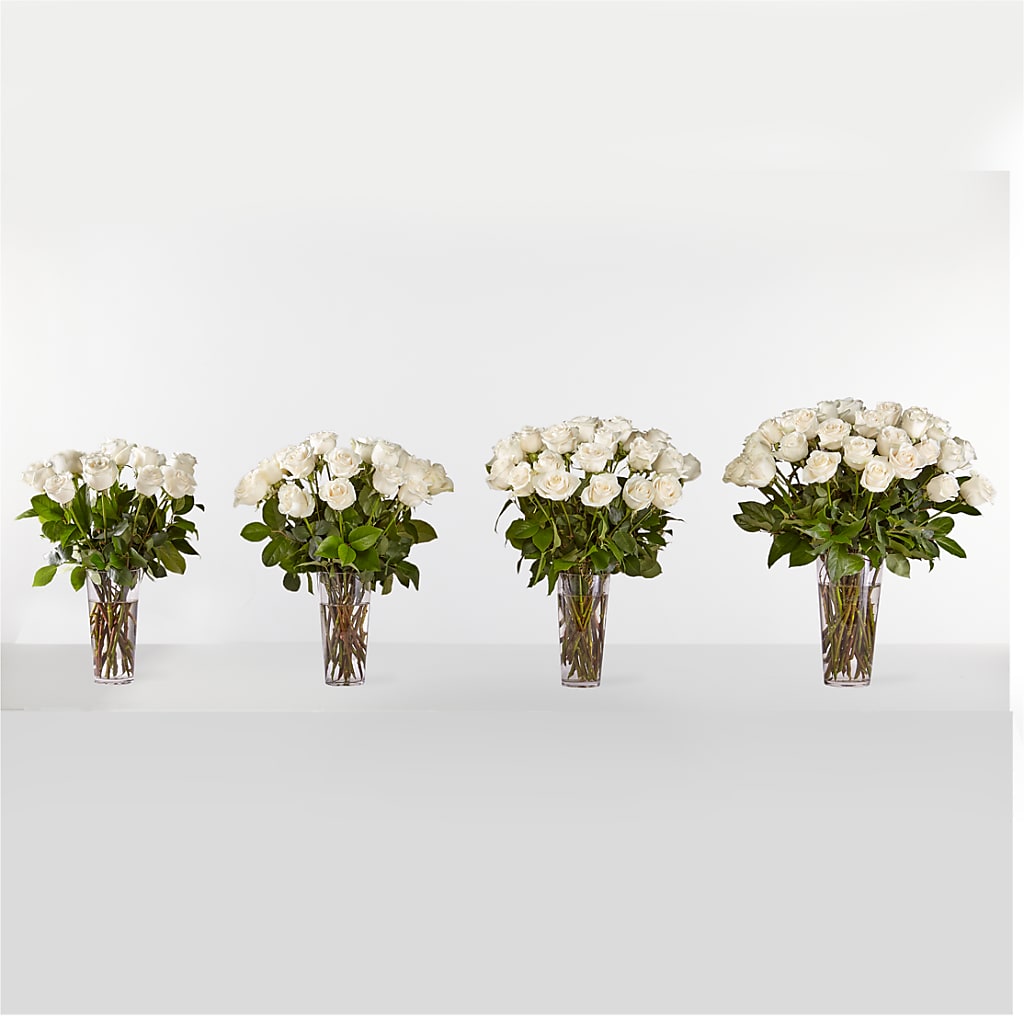 Long Stem White Rose Bouquet –  Blossom Street Florist, Lauderhill FL
