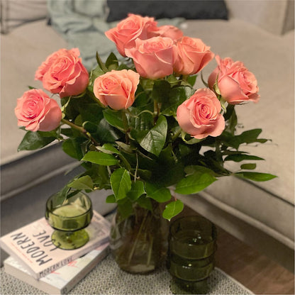 Long Stem Pink Rose Bouquet –  Blossom Street Florist, Lauderhill FL