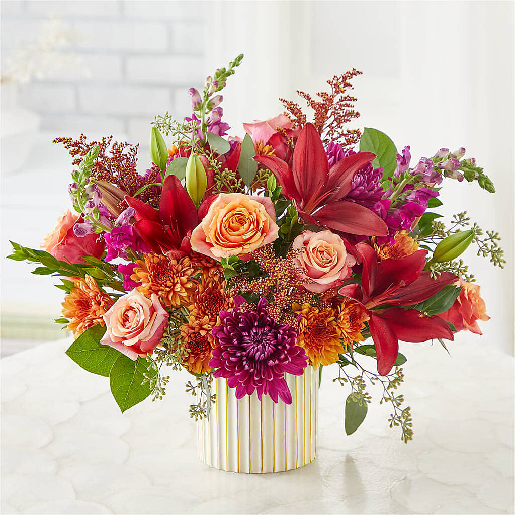Burgundy Landscape Bouquet –  Blossom Street Florist, Lauderhill FL