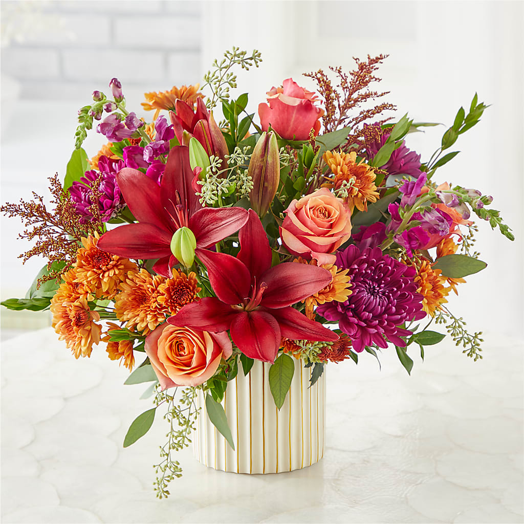 Burgundy Landscape Bouquet –  Blossom Street Florist, Lauderhill FL