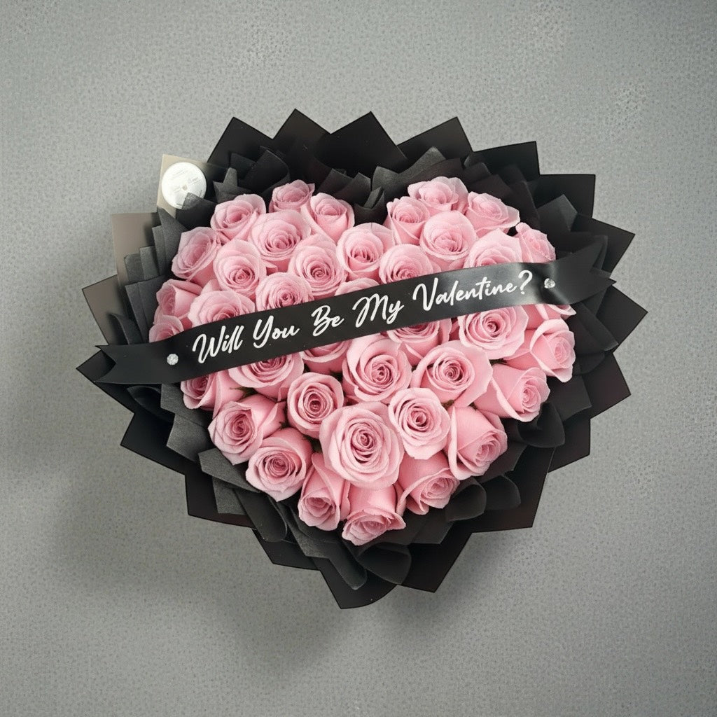 Wrapped Pink Bouquet