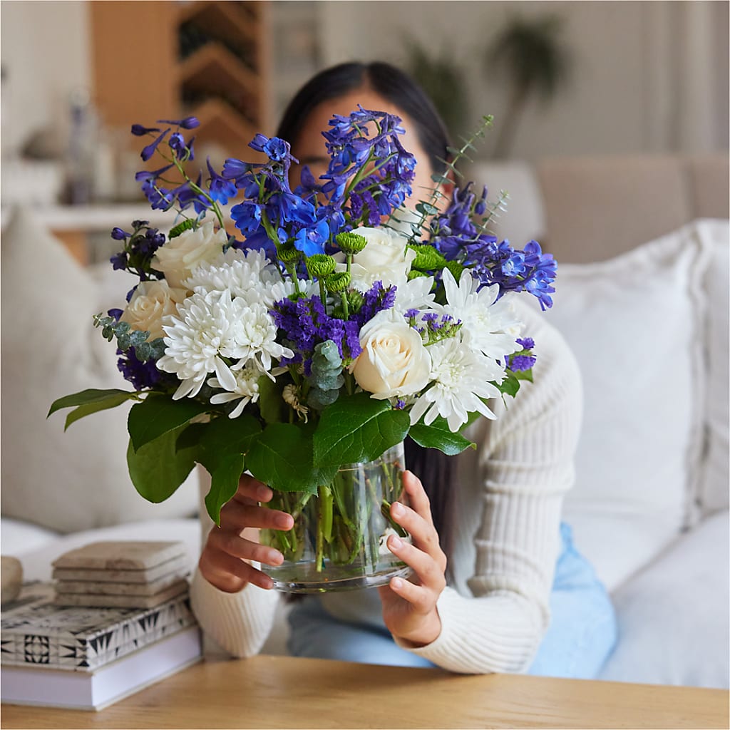 Cerulean Waves Bouquet –  Blossom Street Florist, Lauderhill FL
