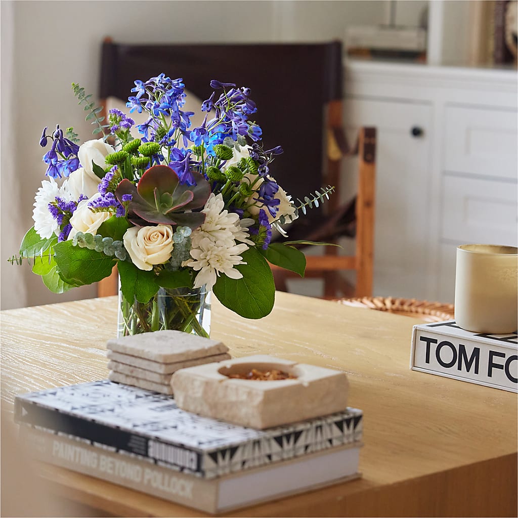 Cerulean Waves Bouquet –  Blossom Street Florist, Lauderhill FL