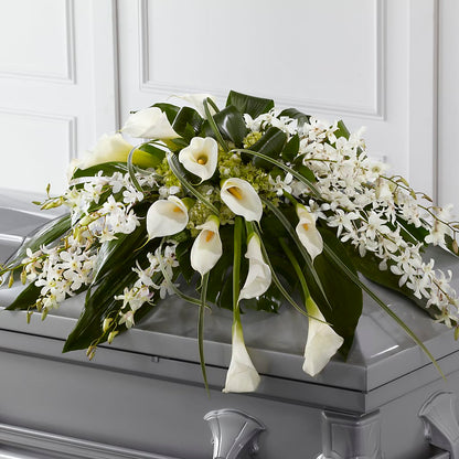 Angel Wings Casket Spray –  Blossom Street Florist, Lauderhill FL