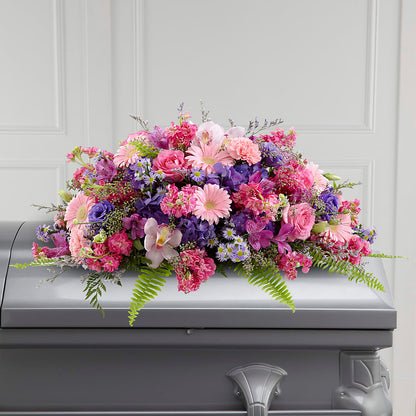 Glorious Garden Casket Spray –  Blossom Street Florist, Lauderhill FL