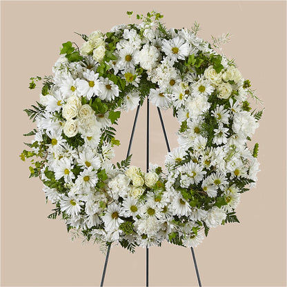 Faithful Wishes Wreath –  Blossom Street Florist, Lauderhill FL