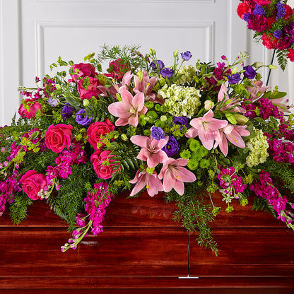 Radiant Tribute Casket Spray –  Blossom Street Florist, Lauderhill FL