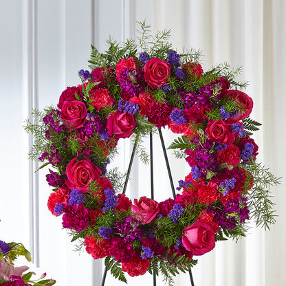 Calming Colors Wreath –  Blossom Street Florist, Lauderhill FL