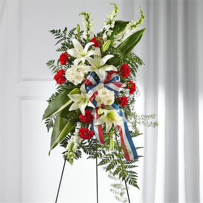 Stars of Life Standing Spray –  Blossom Street Florist, Lauderhill FL