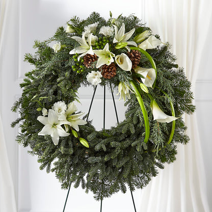 Greens of Hope Wreath –  Blossom Street Florist, Lauderhill FL