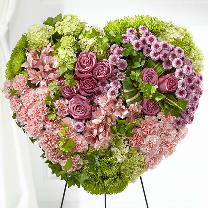 Heartwarming Standing Heart –  Blossom Street Florist, Lauderhill FL