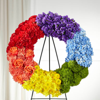 Circle of Love Wreath –  Blossom Street Florist, Lauderhill FL