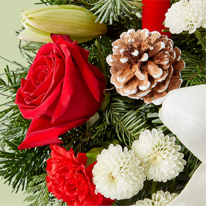 Seasonal Festivities Centerpiece –  Blossom Street Florist, Lauderhill FL