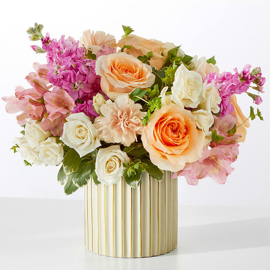 Paradise Bouquet with Ivory Vase –  Blossom Street Florist, Lauderhill FL