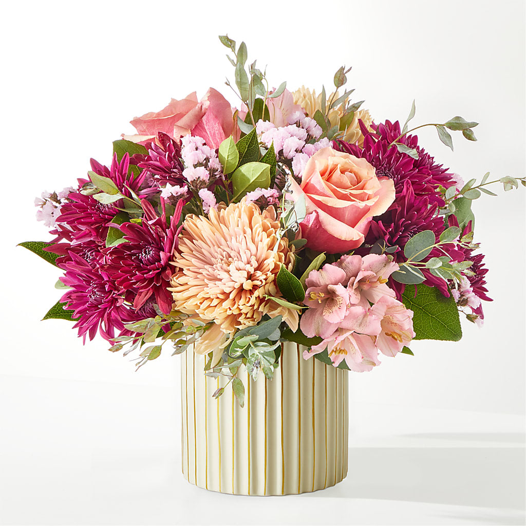 Berry Cobbler Bouquet with Ivory Vase –  Blossom Street Florist, Lauderhill FL