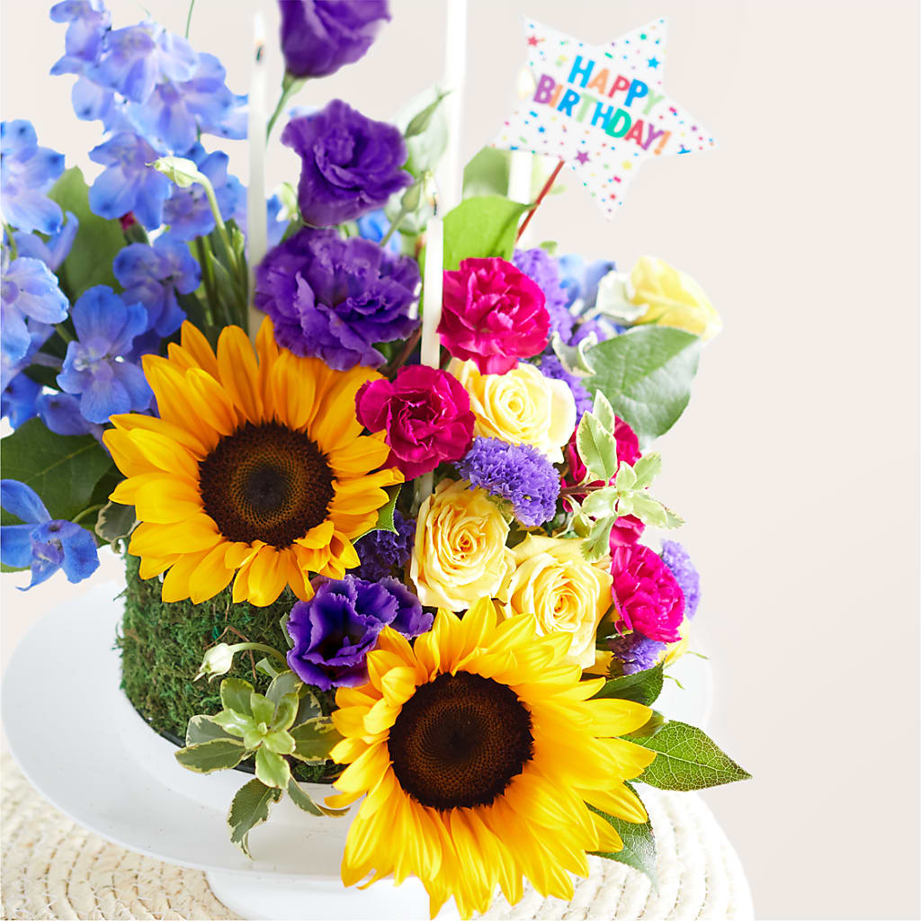 Star of the Day Floral Cake –  Blossom Street Florist, Lauderhill FL