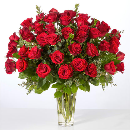 Forever Yours Fifty Stem Red Rose Bouquet –  Blossom Street Florist, Lauderhill FL